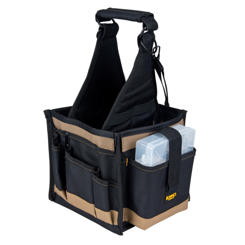 Porte-outils, Toile, 25 pochettes, Noir Auto-Cam