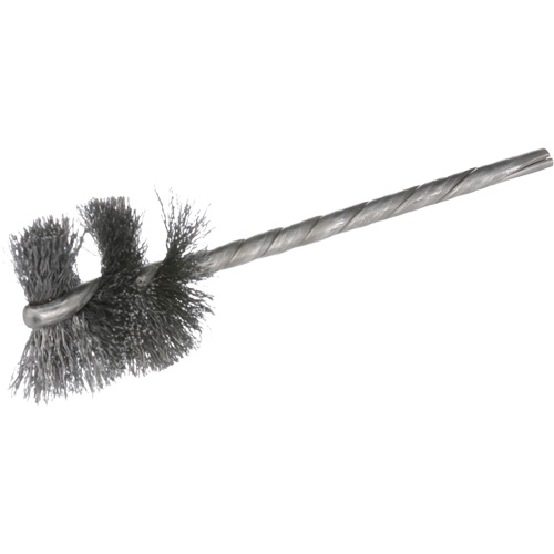 Ensemble de brosses internes &agrave; fils m&eacute;talliques ondul&eacute;s HeliTuf, 3/8" dia. x 1" l, 3-1/2" longueur hors tout Auto-Cam