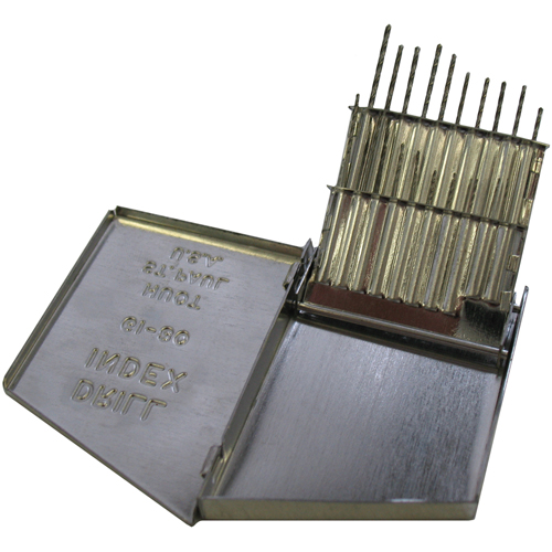 Jobber Length Drill Set, 20 Pieces, High Speed Steel Auto-Cam