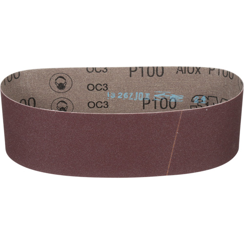 Cloth Belt 241D, 3" W X 24" L, Aluminum Oxide, P100 Grit Auto-Cam