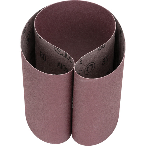 Courroie abrasive en toile 341D, 6" la x 48" lo, Oxyde d'aluminium, Grain 80 Auto-Cam