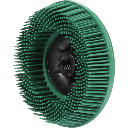 Disques radiaux bristle pour meuleuses angulaires Scotch-Brite, C&eacute;ramique, Grain 50, 4-1/2" dia. Auto-Cam