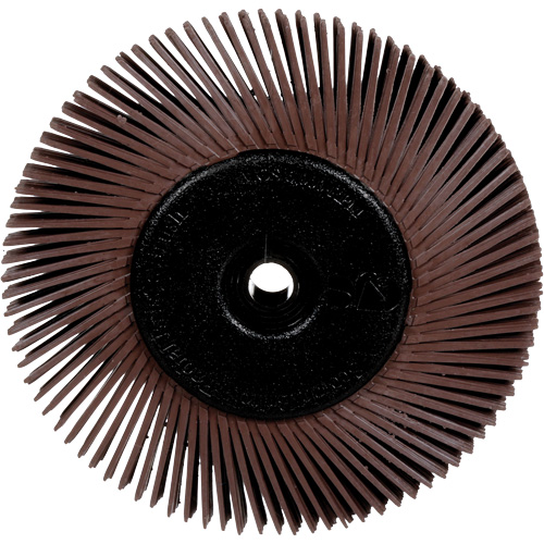 Radial Bristle Brushes for Bench Grinders, 36X Grit, 6" Dia. Auto-Cam