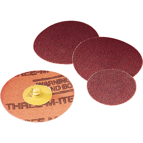 361F Discs - Roloc, 2" Dia., 36 Grit, Aluminum Oxide Auto-Cam