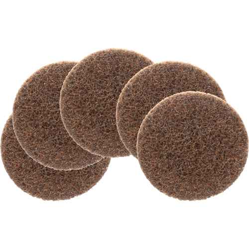 Disque de conditionnement de surface Roloc Scotch-Brite, 2" dia., Grain Cors&eacute;, Oxyde d'aluminium Auto-Cam