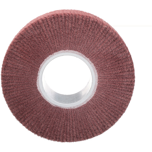 Brosse &agrave; lamelle de finition Scotch-Brite, Oxyde d'aluminium, Grain Tr&egrave;s fin, 8" x 2" x 3" Auto-Cam