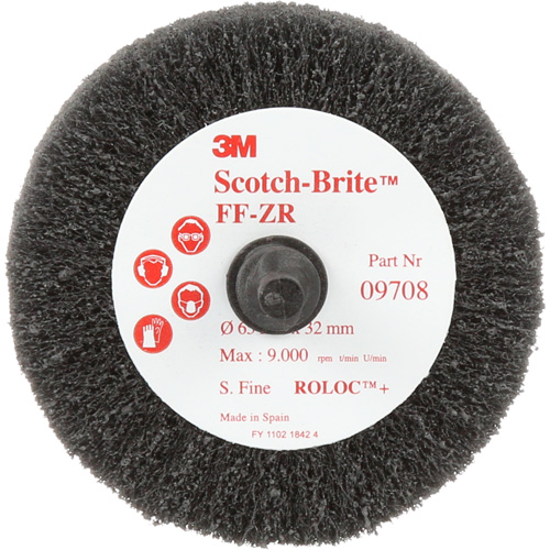 Scotch-Brite Cut & Polish Flap Brush, Aluminum Oxide, Fine Grit, 2-1/2" x 1-1/4" x 1/4" Auto-Cam
