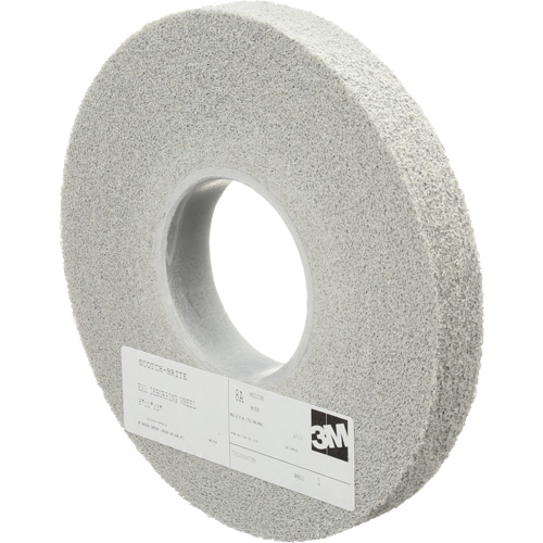 Scotch-Brite EXL Deburring Wheels, 8" x 1", 3" Arbor, Aluminum Oxide Auto-Cam