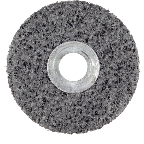 Roue unitaris&eacute; CS-UW Clean & Strip Scotch-Brite, 6" x 1", Arbre de 5/8", Grain de Extra grossier, Carbure de silicium Auto-Cam