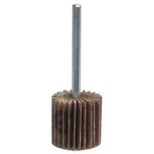 Grind-O-Flex Mini Mounted Flap Wheel, Aluminum Oxide, 120 Grit, 2" x 1-1/2" x 1/4" Auto-Cam
