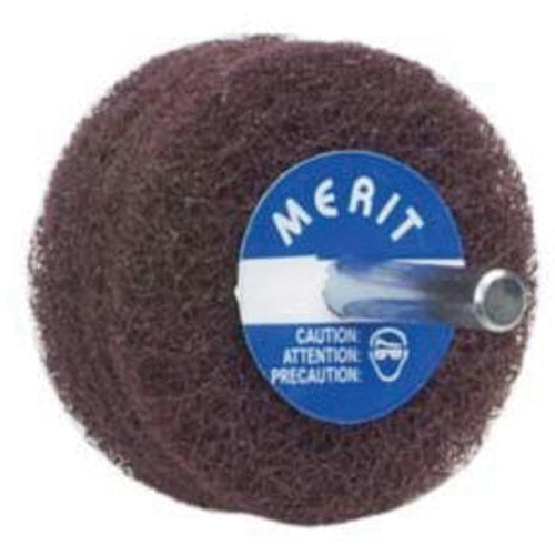 Abrasotex Non-Woven Disc Wheel, 3" Dia. x 1" W, 1/4" Arbor, Aluminum Oxide Auto-Cam