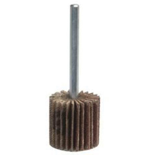 Grind-O-Flex Mini Mounted Flap Wheel, Aluminum Oxide, 120 Grit, 3" x 1/2" x 1/4" Auto-Cam