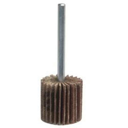 Super Finish Mini Flap Wheel, Aluminum Oxide, 80 Grit, 1-3/4" x 1/2" x 1/4" Auto-Cam
