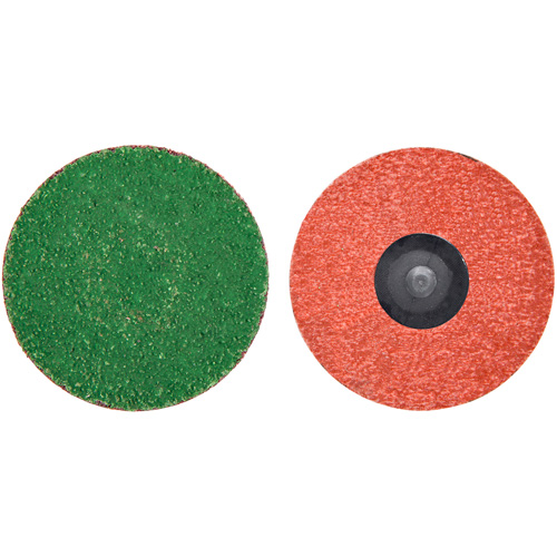 Zirc Plus Quick-Change Cloth Disc, 3" Dia., 120 Grit, Zirconia Alumina Auto-Cam
