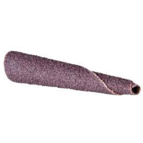 Cartouche de bande abrasive conique ALO, 240 Grain, 5/16" dia., Oxyde d'aluminium, 1-1/2" lo, 1/4" Dimension de l'arbre Auto-Cam