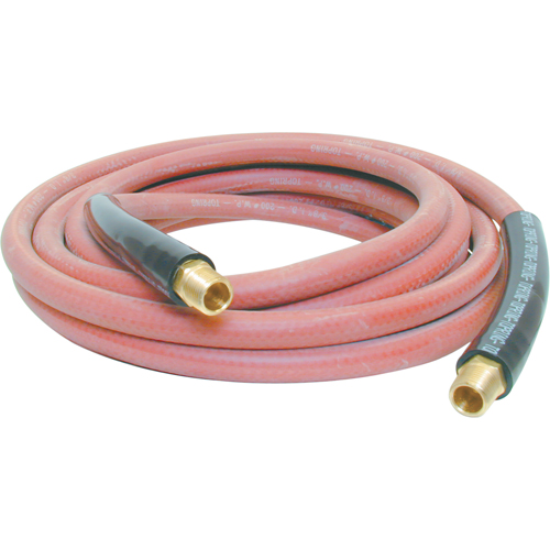 Airflex General Purpose Hoses, Air, Rubber, 1/4" dia. x 15', 200 psi, 1/4 NPT Auto-Cam