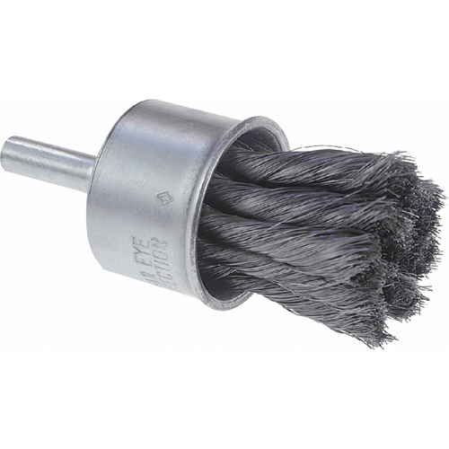 Brosses mont&eacute;es &agrave; fils nou&eacute;s, 1" dia., dia. Des fils 0,006", Tige 1/4" Auto-Cam
