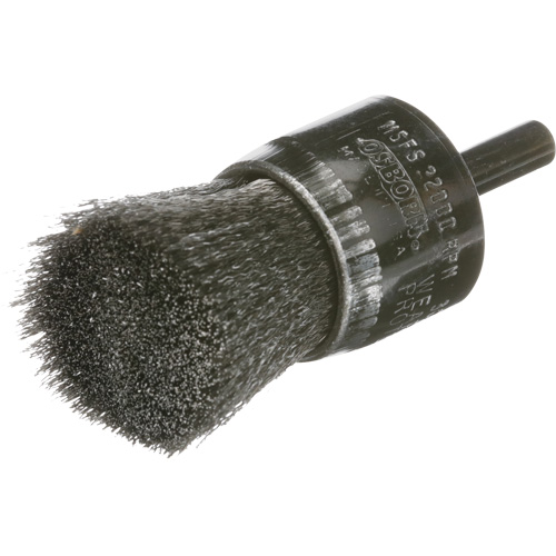 Crimped Wire End Brush, 1", 0.005 Fill Auto-Cam