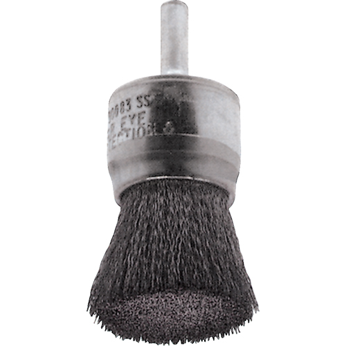 Crimped Wire End Brushes, 1/2", 0.0104" Fill, 1/4" Shank Auto-Cam