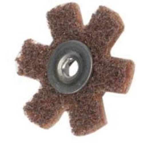 Disque abrasif en forme d'&eacute;toile pour pr&eacute;paration de surface Abrasotex , 1-1/2" dia., Grain Cors&eacute;, Oxyde d'aluminium Auto-Cam