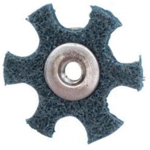 Abrasotex Surface Preparation Star, 1-1/2" Dia., Very Fine Grit, Aluminum Oxide Auto-Cam