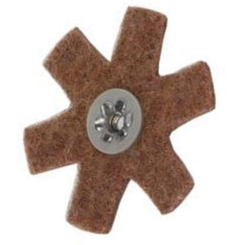 Abrasotex Surface Preparation Star, 3" Dia., Coarse Grit, Aluminum Oxide Auto-Cam