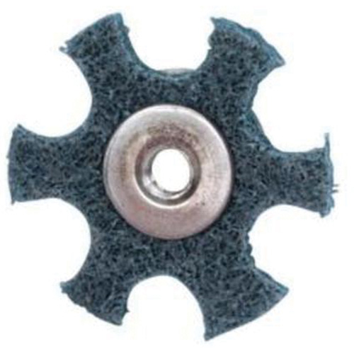 Disque abrasif en forme d'&eacute;toile pour pr&eacute;paration de surface Abrasotex , 3" dia., Grain Tr&egrave;s fin, Oxyde d'aluminium Auto-Cam