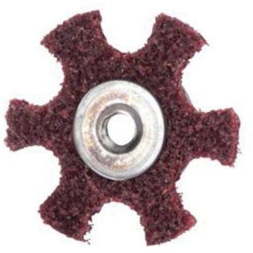 Disque abrasif en forme d'&eacute;toile pour pr&eacute;paration de surface Abrasotex , 4" dia., Grain Moyen, Oxyde d'aluminium Auto-Cam