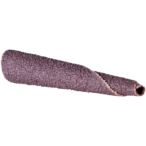 ALO Spiral Cartridge Roll, 150 Grit, 5/16" Dia., Aluminum Oxide, 1-1/2" L, 1/4" Arbor Auto-Cam