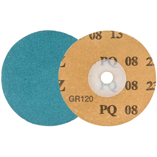 Disque de ponçage TWIST TOPCUT, 3" dia., Grain 120, Zirconium Auto-Cam