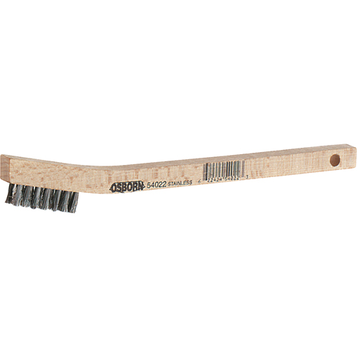 Small Cleaning Scratch Brushes, Brass, 3 x 7 Wire Rows, 7-3/4" Long Auto-Cam