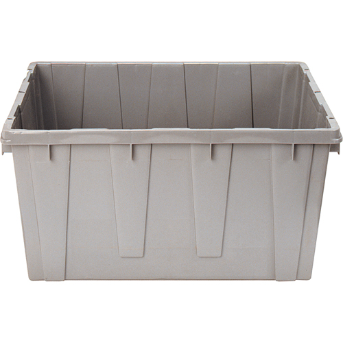 Nesting Container, 21.1" W x 17.7" D x 12" H, Grey Auto-Cam