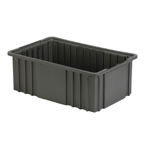 Divider Box, Polyethylene, 15.5" W x 9.9" D x 6" H, Grey Auto-Cam