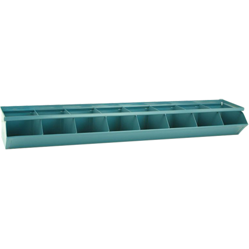 Bacs sectionnels superposables, Cap. 100 lb, 37" la x 8" p x 4-1/2" h, Bleu Auto-Cam