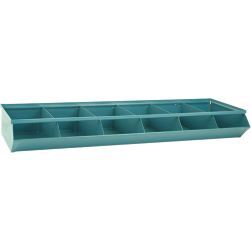 Bacs sectionnels superposables, Cap. 100 lb, 37" la x 12" p x 4-1/2" h, Bleu Auto-Cam