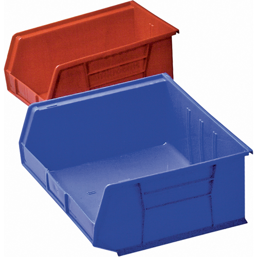 Plastic Bin, 8-1/4" W x 9" H x 18" D, Blue Auto-Cam