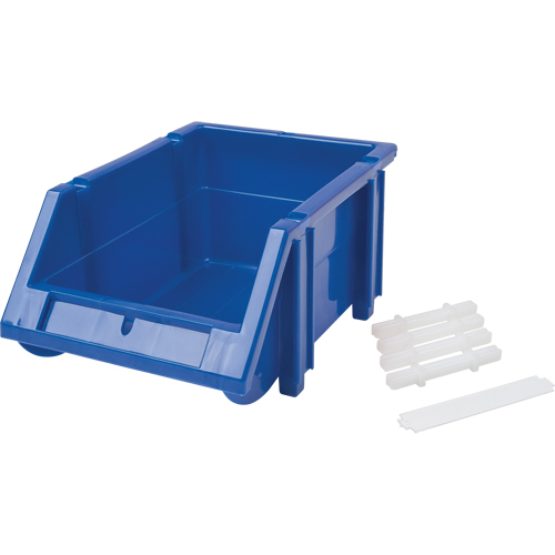 Stack & Hang Bin, 4-13/16" W x 3-3/16" H x 7-1/8" D, Blue Auto-Cam