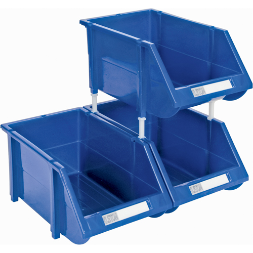 Stack & Hang Bin, 4-13/16" W x 3-3/16" H x 7-1/8" D, Blue Auto-Cam