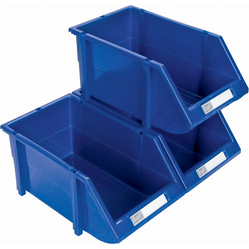 Stack & Hang Bin, 4-13/16" W x 3-3/16" H x 7-1/8" D, Blue Auto-Cam