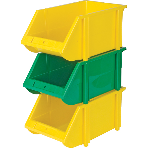 Stack & Hang Bin, 5-7/8" W x 4-11/16" H x 9-13/16" D, Yellow Auto-Cam