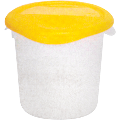 Round Storage Containers, 7-4/5" H x 8-1/2" D, 3.79 L Capacity, Clear Auto-Cam