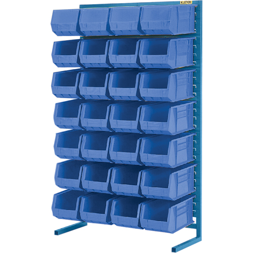 Support stationnaire pour bacs &agrave; un c&ocirc;t&eacute;, 36" la x 12" p x 61" h, 28 bacs Auto-Cam