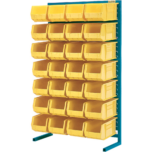 Support stationnaire pour bacs &agrave; un c&ocirc;t&eacute;, 36" la x 12" p x 61" h, 28 bacs Auto-Cam