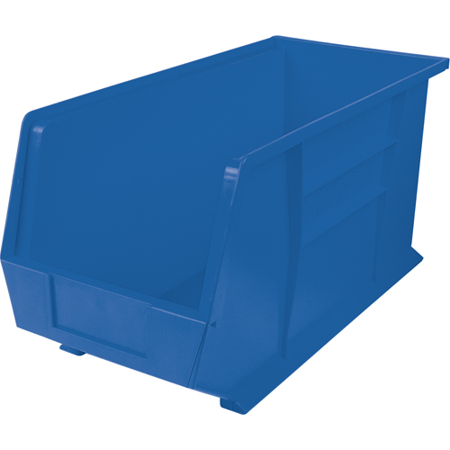 Bacs ultra empilable & suspendable, 8-1/4" la, 9" h x 18" p, Bleu Auto-Cam