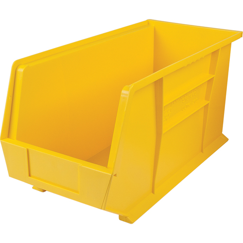 Ultra Stack & Hang Bin, 8-1/4" W x 9" H x 18" D, Yellow Auto-Cam