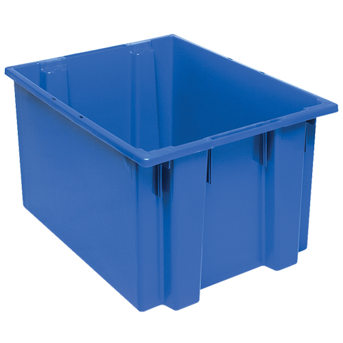 Stack & Nest Totes, 13" x 23.5" x 19.5", Blue Auto-Cam