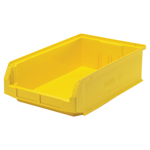 Contenants g&eacute;ants empilables, 12,375" la x 19,75" p x 5,875" h, Jaune Auto-Cam