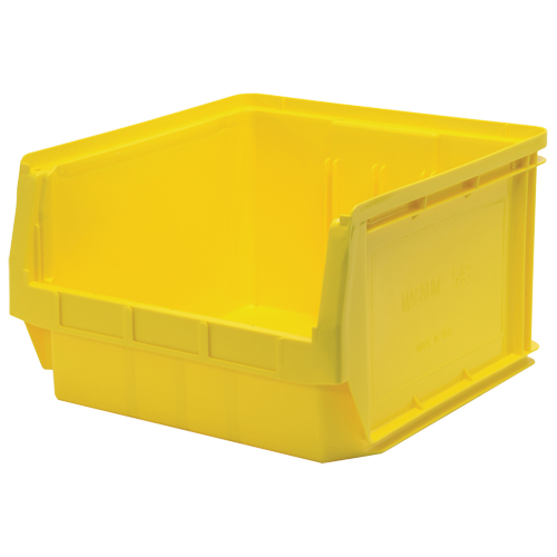 Giant Stacking Containers, 18.375" W x 19.75" D x 11.875" H, Yellow Auto-Cam