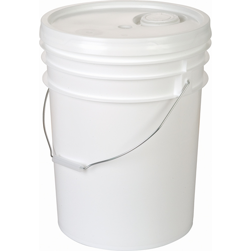 Seau blanc avec couvercle &agrave; joint d'&eacute;tanch&eacute;it&eacute;, Plastique, 20 L Auto-Cam