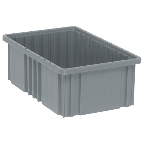 Contenants Divider Box, Plastique, 16,5" la x 10,9" p x 6" h, Gris Auto-Cam